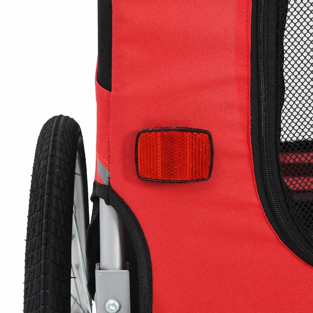 Pet Bike Trailer Dog Bicycle Carrier Foldable Black