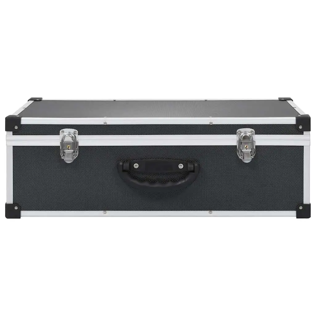 CD Case Organiser for 80 CDs Black Storage Box