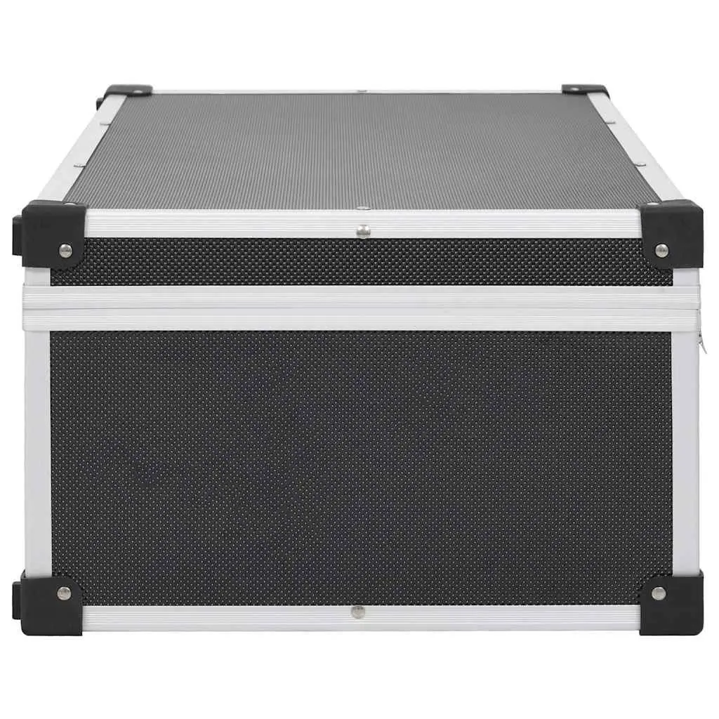 CD Case Organiser for 80 CDs Black Storage Box