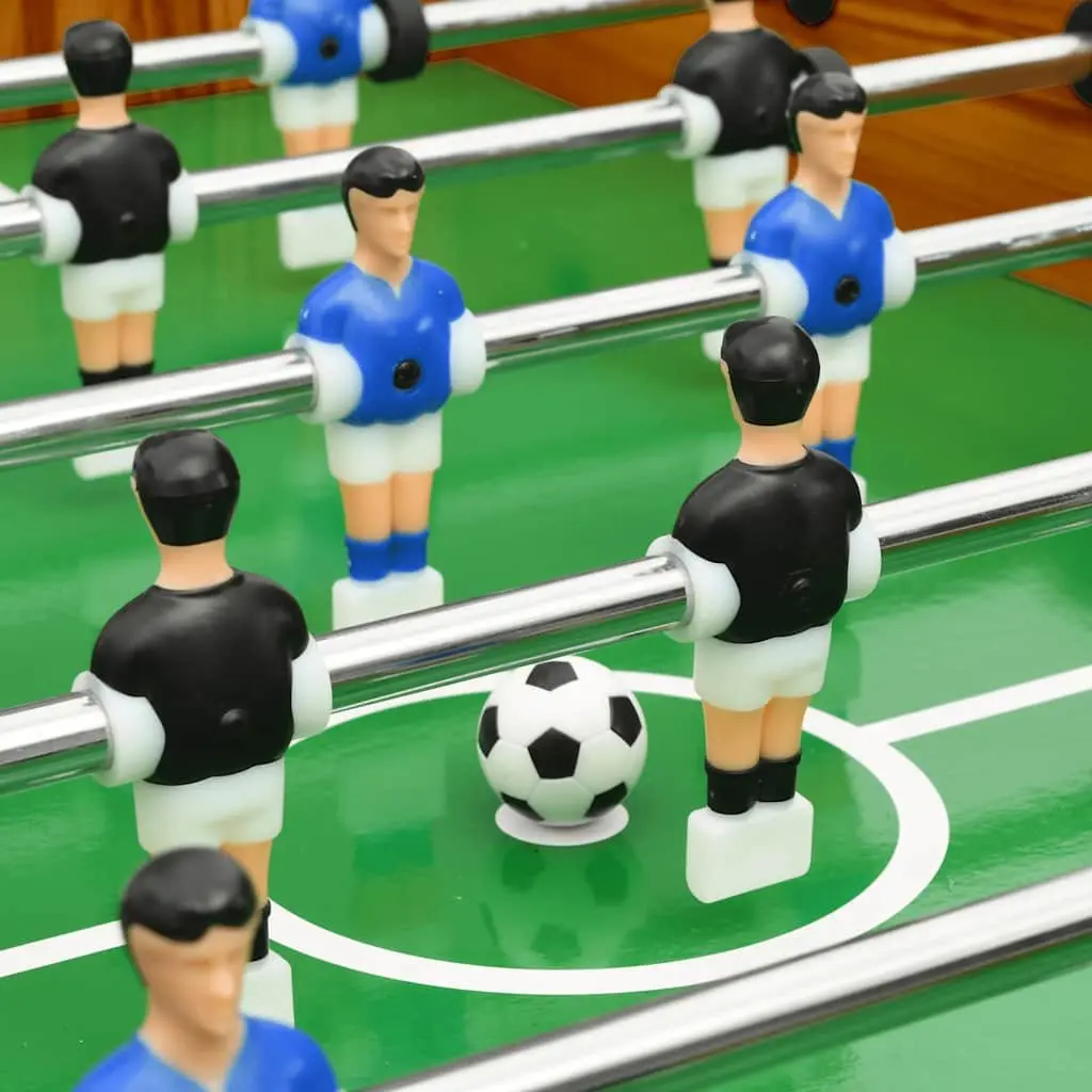 Foosball Table Indoor Game Room 121cm Brown Football Soccer