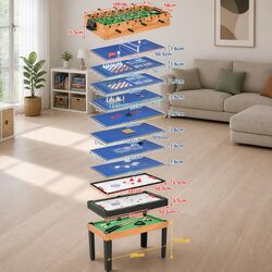 Value Packed 15-in-1 Multi Game Table for Everyone