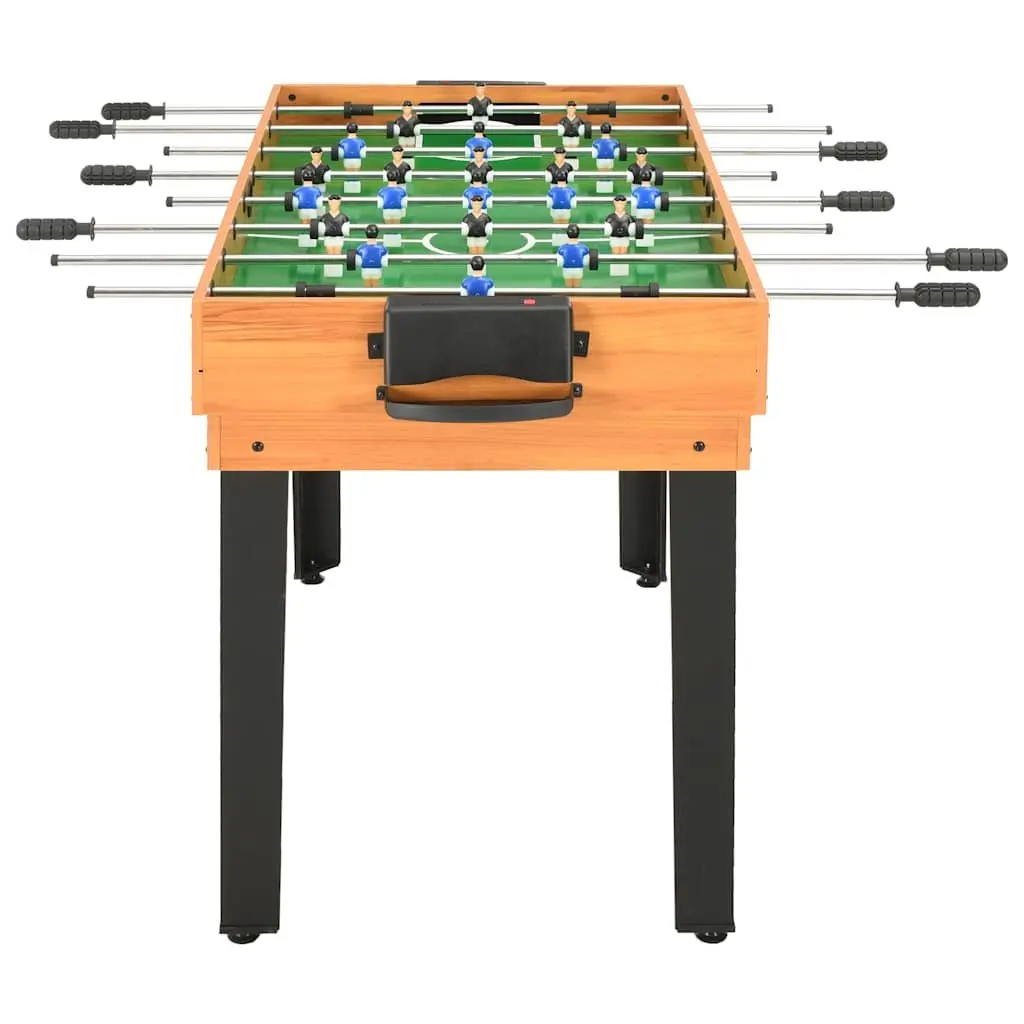 15-in-1 Multi Game Table Chess Billiard Foosball Table Tennis Hockey Shuffle Brown 121 x 61 x 82 cm