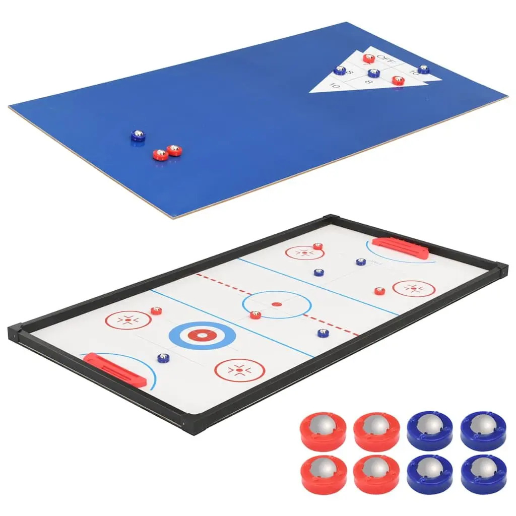 Multi Game Table 15 in 1 Indoor Games Black 121x61x82cm Billiards Chess Table Tennis and More