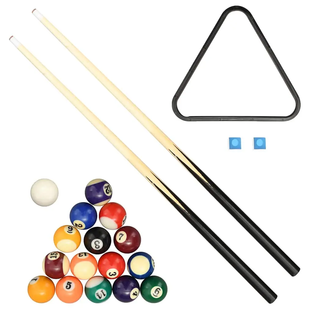 Mini Pool Table Portable Billiards Game Tabletop 92x52x19cm Brown Green