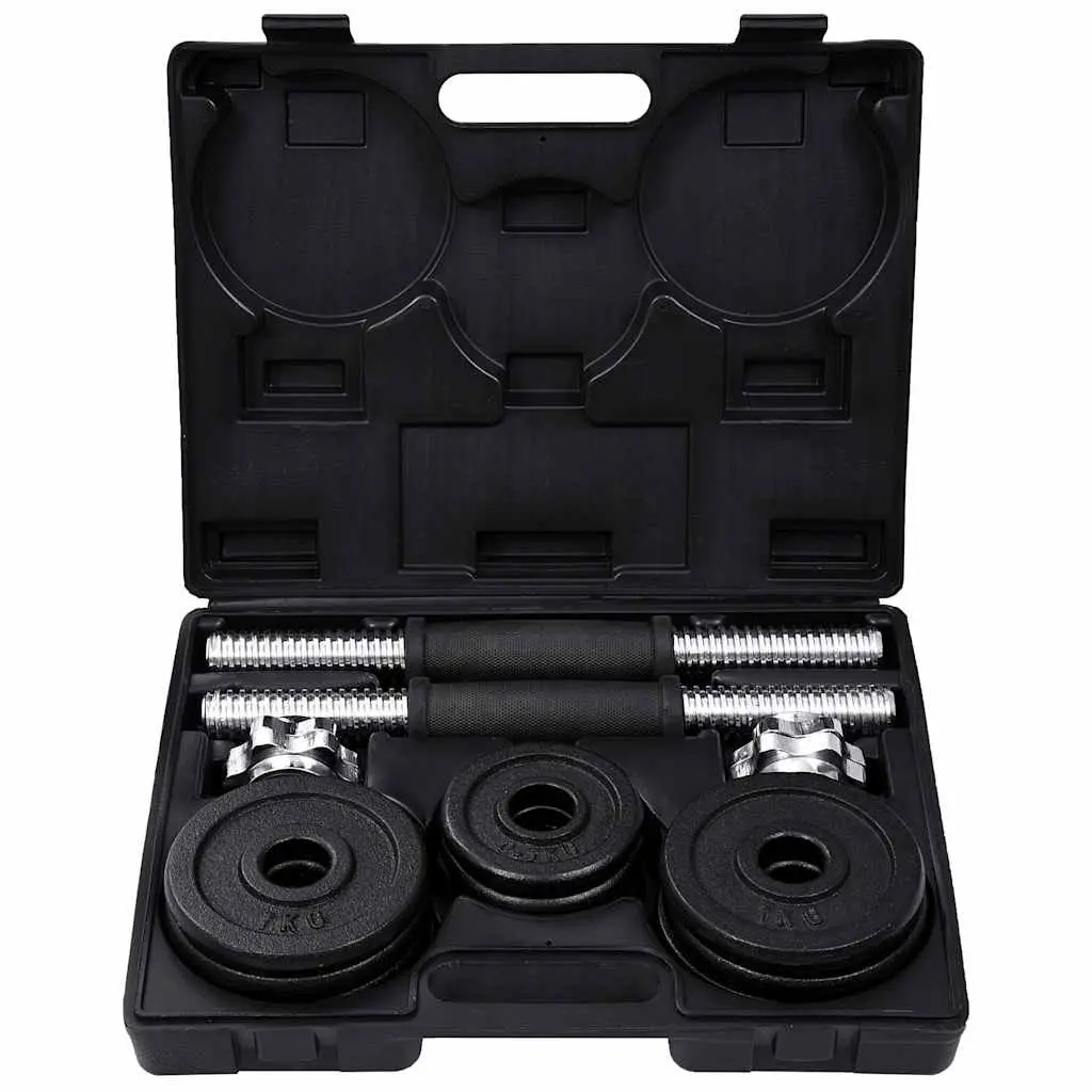 Dumbbell Set Strength Training 15kg Black