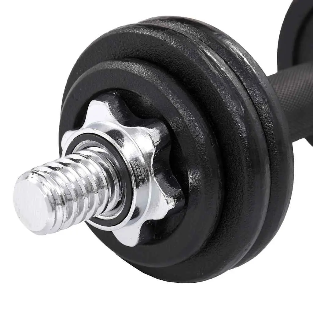 Dumbbell Set Strength Training 15kg Black