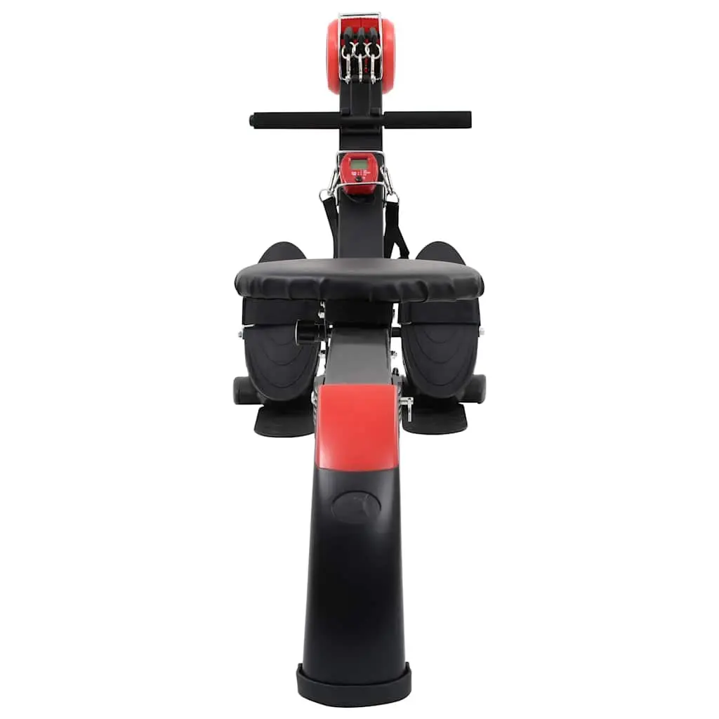 Folding Rowing Machine Adjustable Resistance Home Gym Cardio Equipment Black