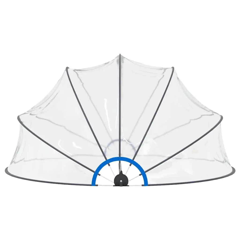 Pool Dome 440x220 cm Transparent Cover Shelter Above Ground Built-in Swimming