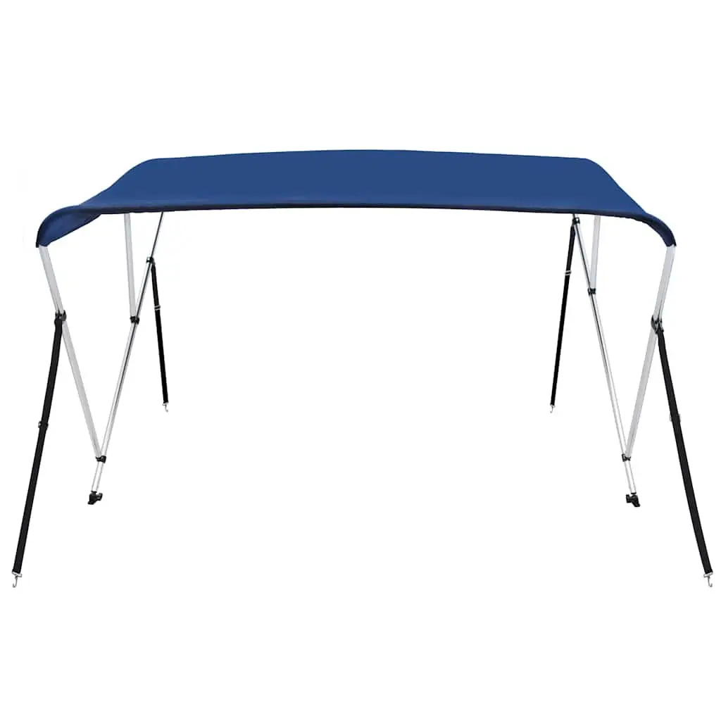 3 Bow Bimini Top Boat Canopy Sun Shade Cover Blue Adjustable 185 to 198cm Width