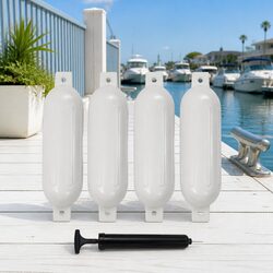 Reliable Inflatable Boat Fenders: 4 pcs for Safety