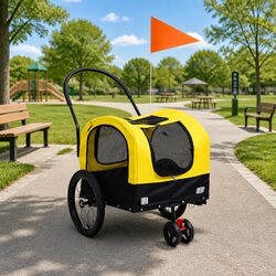 2-in-1 Pet Bike Trailer Designed for Convenience