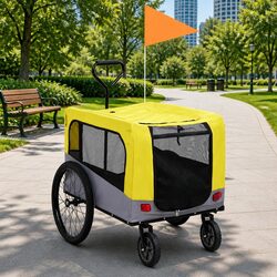 Reliable 2-in-1 Pet Bike Trailer & Jogging Stroller