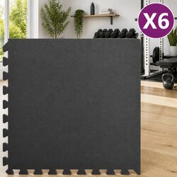 Reliable Interlocking Exercise Mats - 6 pcs Set