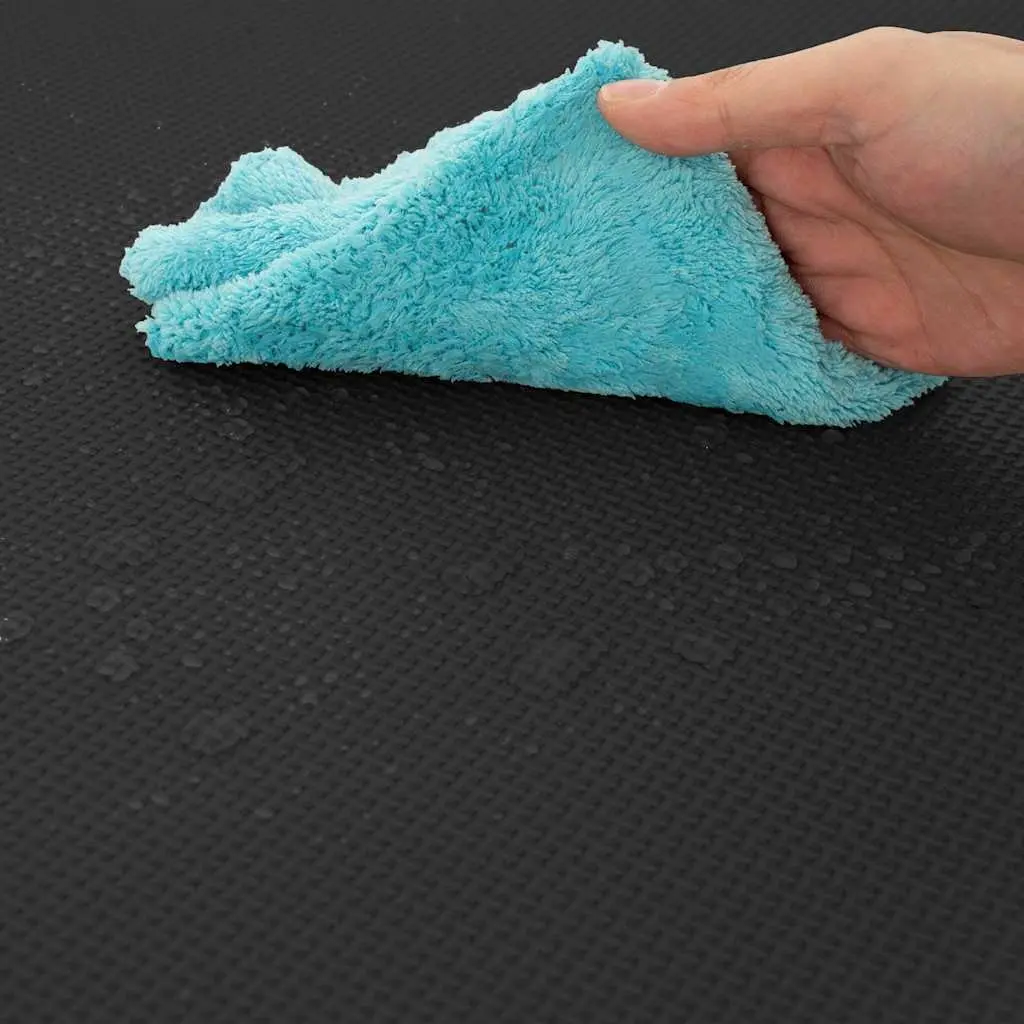 Exercise Floor Mats Puzzle Interlocking Home Gym Fitness 6 Piece Black