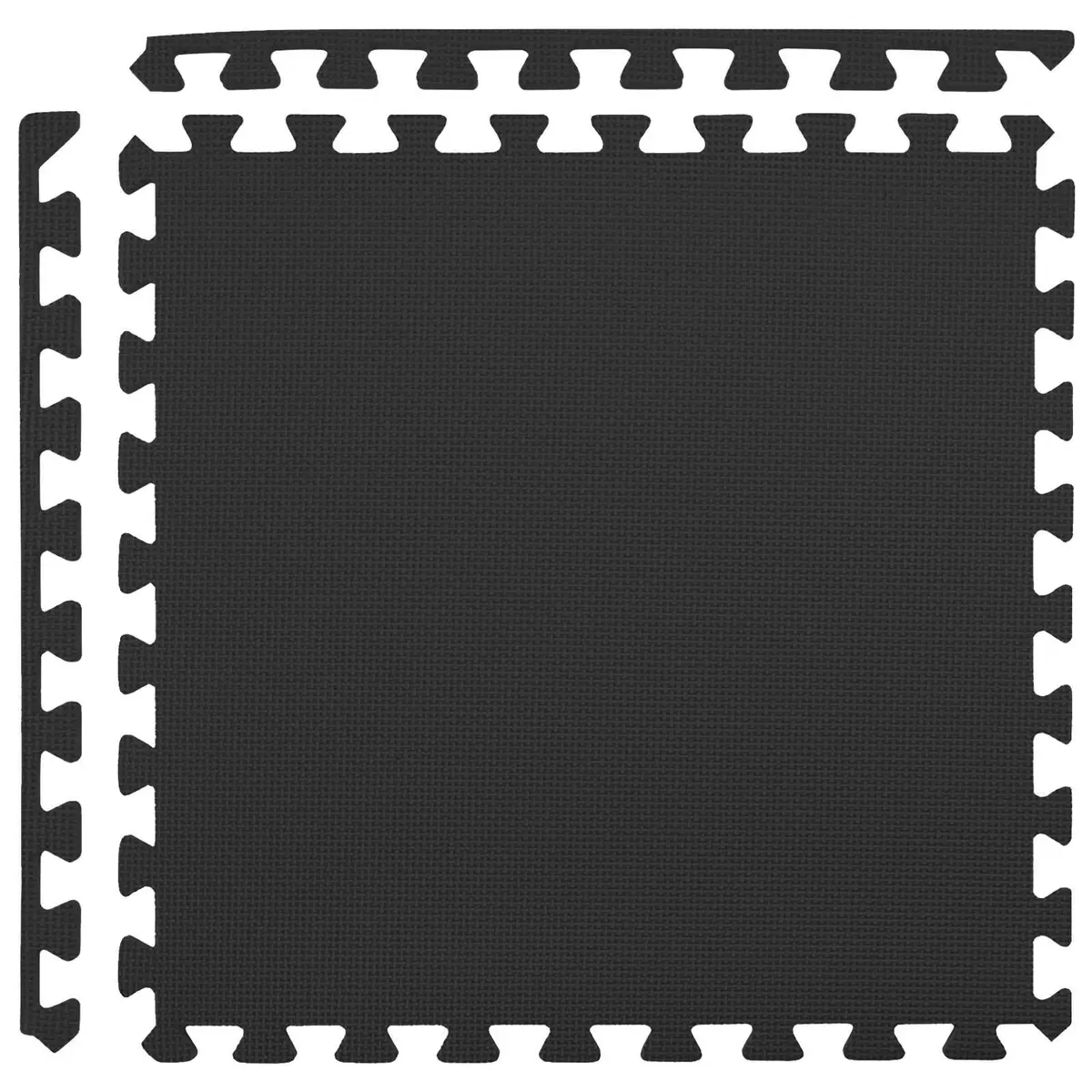 Exercise Floor Mats Puzzle Interlocking EVA Foam Gym Fitness Play Area Black 24 Piece