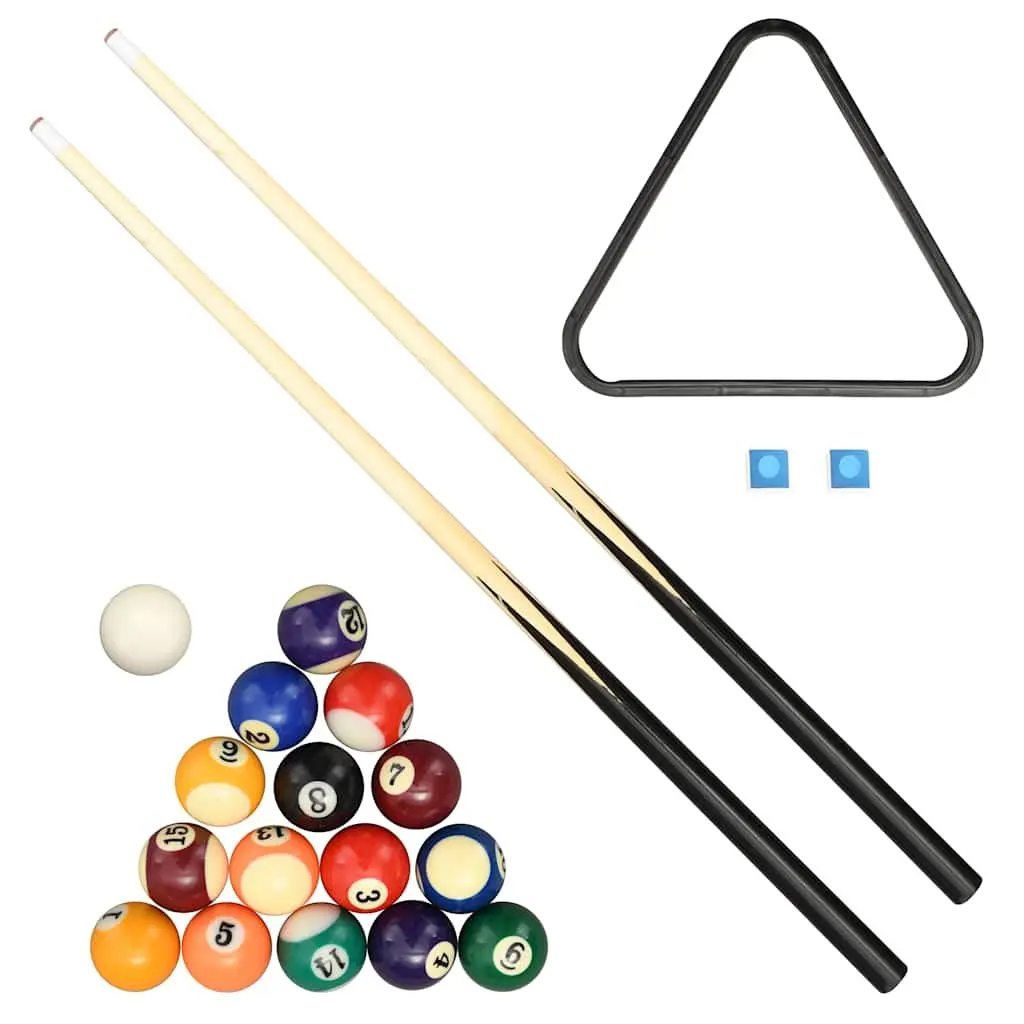 Mini Pool Table Portable Tabletop Billiards Game Set 92x52x19cm Black