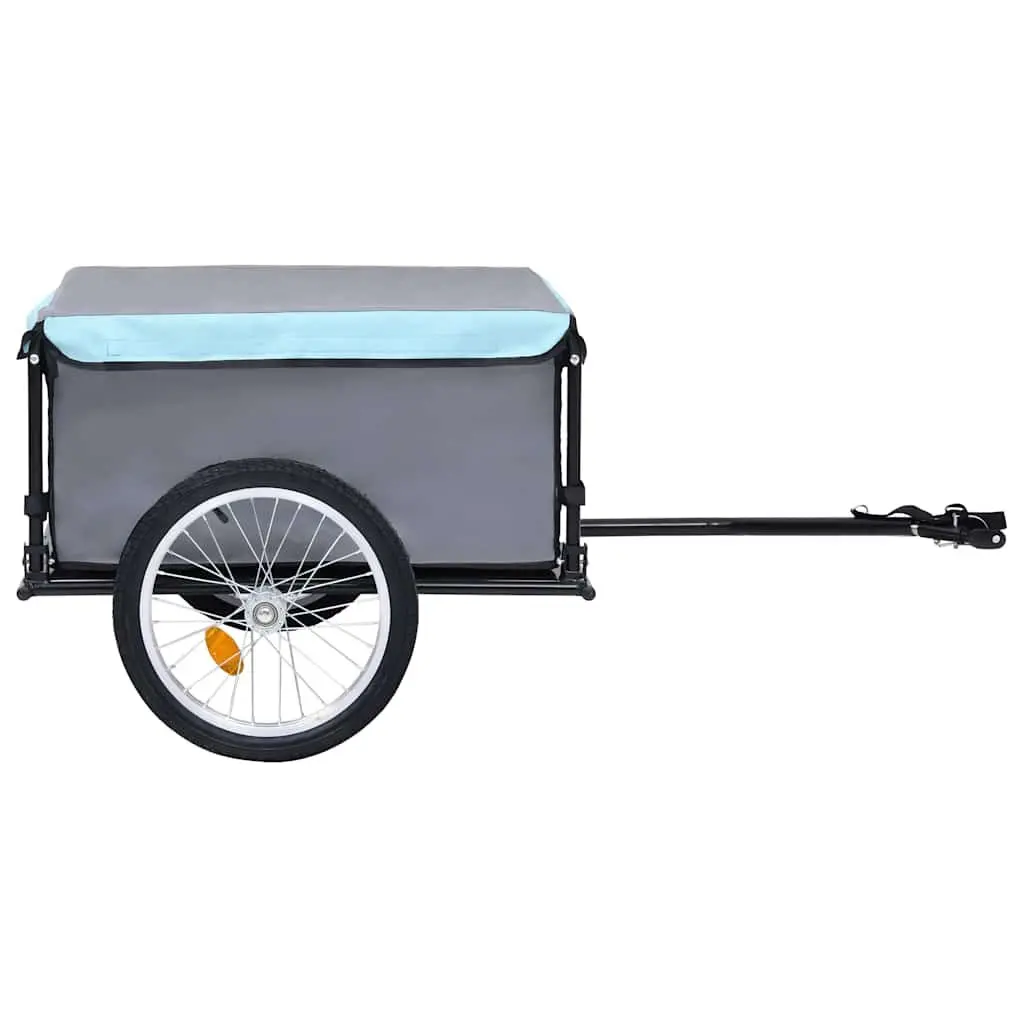 Bicycle Trailer 65kg Load Capacity Foldable Grey