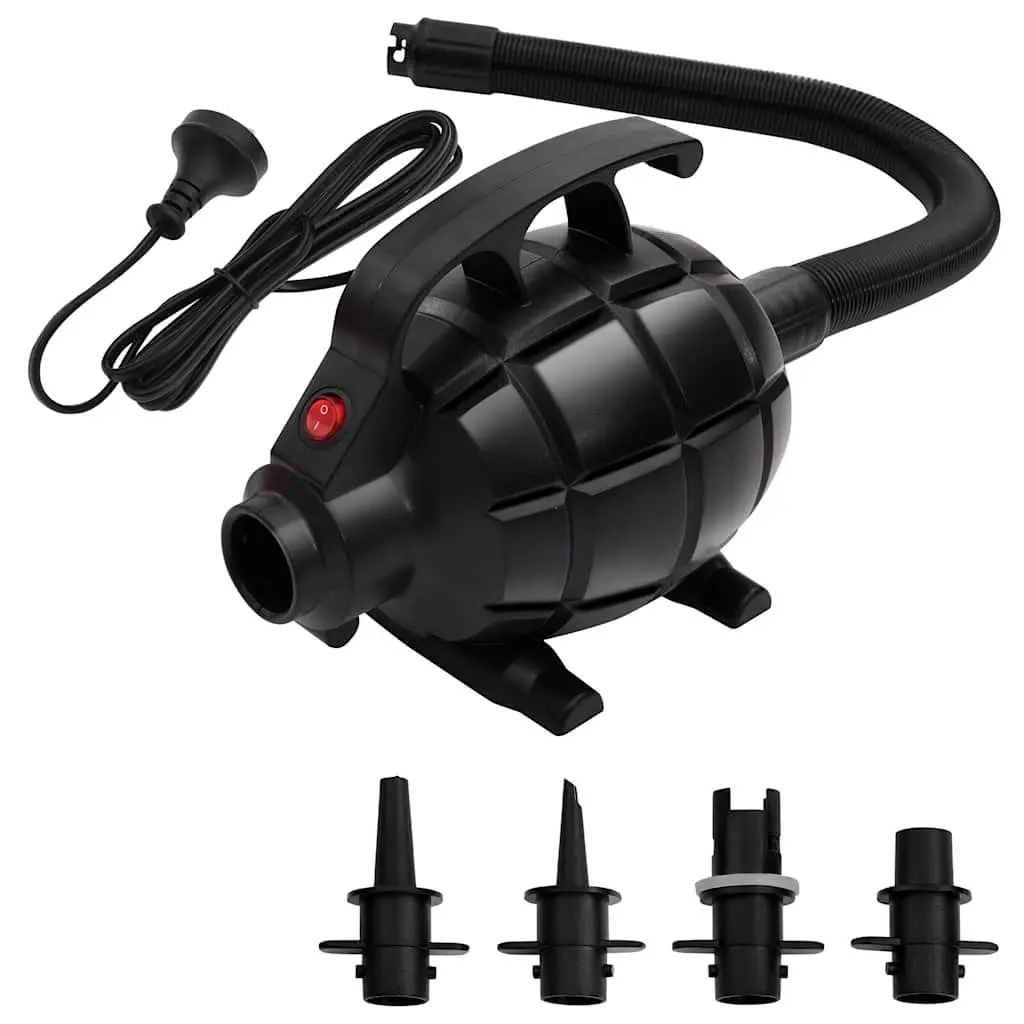Electric Air Pump Inflator Deflator for Yoga Mats SUP Boards Inflatables Black