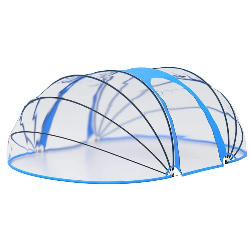 Pool Dome Shelter Cover 530x410x210cm Sunshade Enclosure Blue