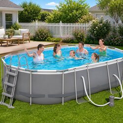 Value-Driven Above Ground Pool with Steel Frame 488x305x107cm