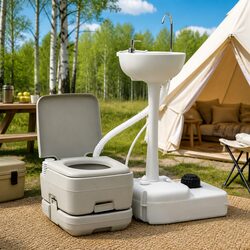 Reliable Portable Camping Toilet and Handwash Set