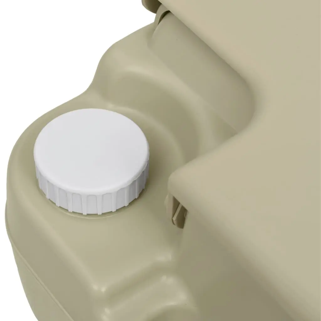 Portable Camping Toilet Set 10L Waste 10L Fresh Water Handwash Station 20L Grey