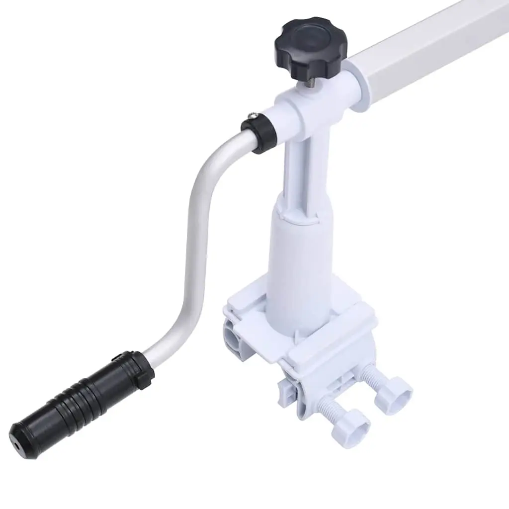 Pool Cover Roller Hand Crank Adjustable Slide Base Swimming Equipment 6.15m