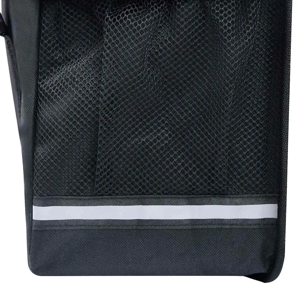 Double Bicycle Pannier Bag 35L Waterproof Black Cycling Storage
