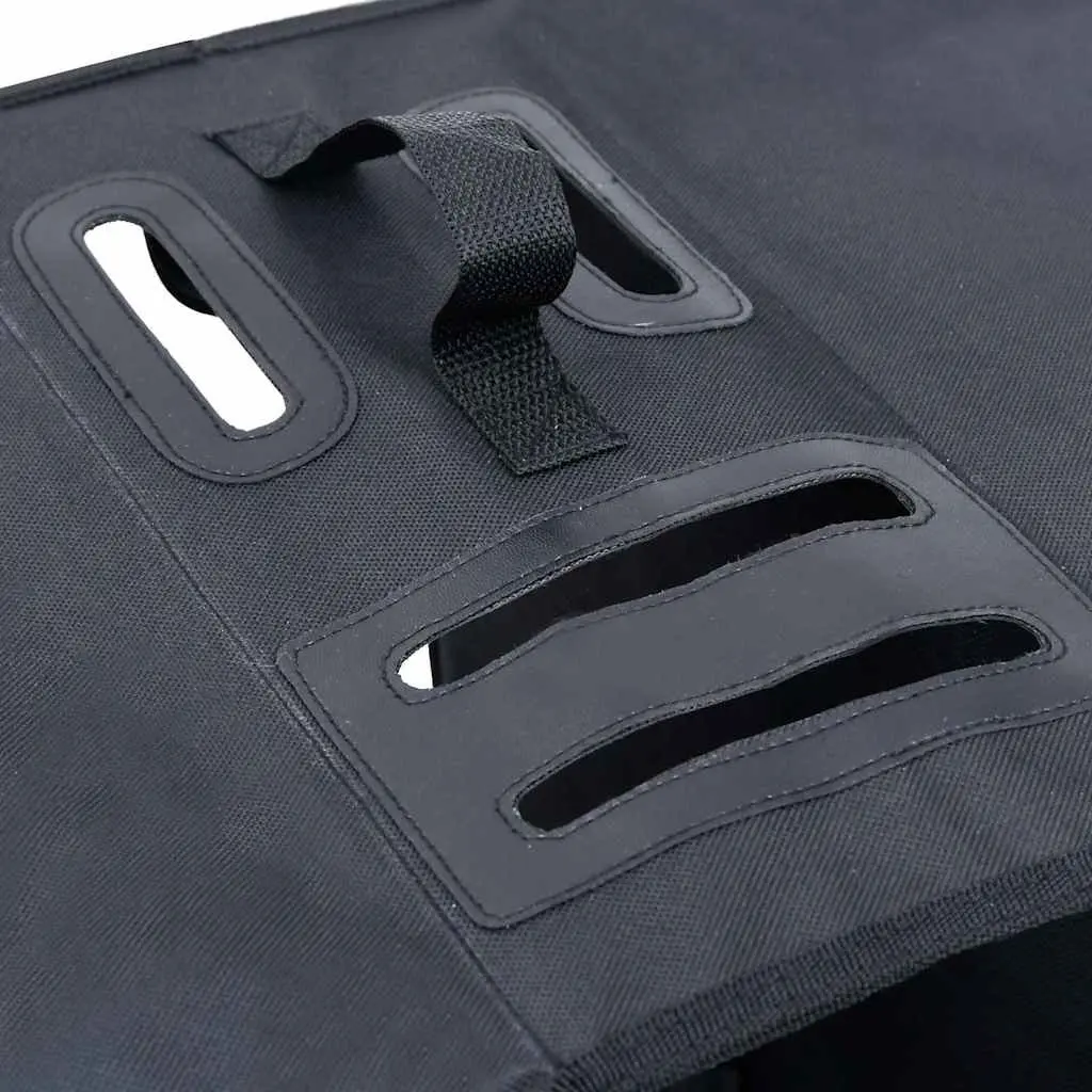 Double Bicycle Pannier Bag 35L Waterproof Black Cycling Storage