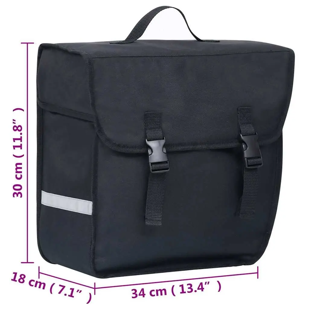 Bicycle Pannier Bag 21L Waterproof Storage Black