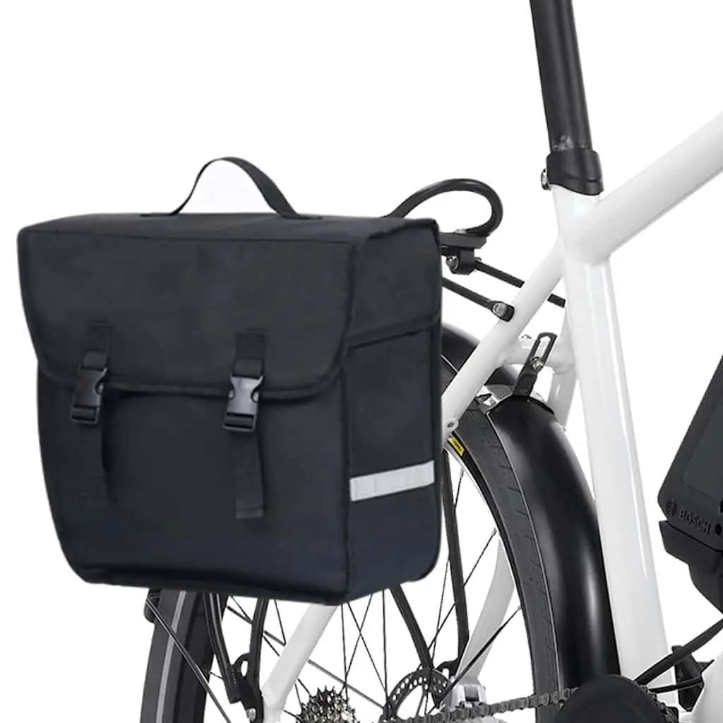 Bicycle Pannier Bag 21L Waterproof Storage Black