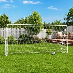 Quality Football Goal with Steel Frame and Weather-Resistant Net