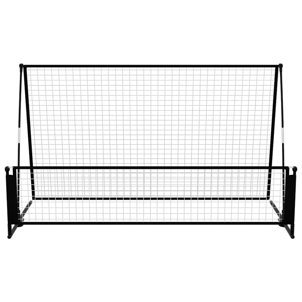 2 in 1 Soccer Rebounder Football Goal Portable Training Net 202x104x120cm Steel