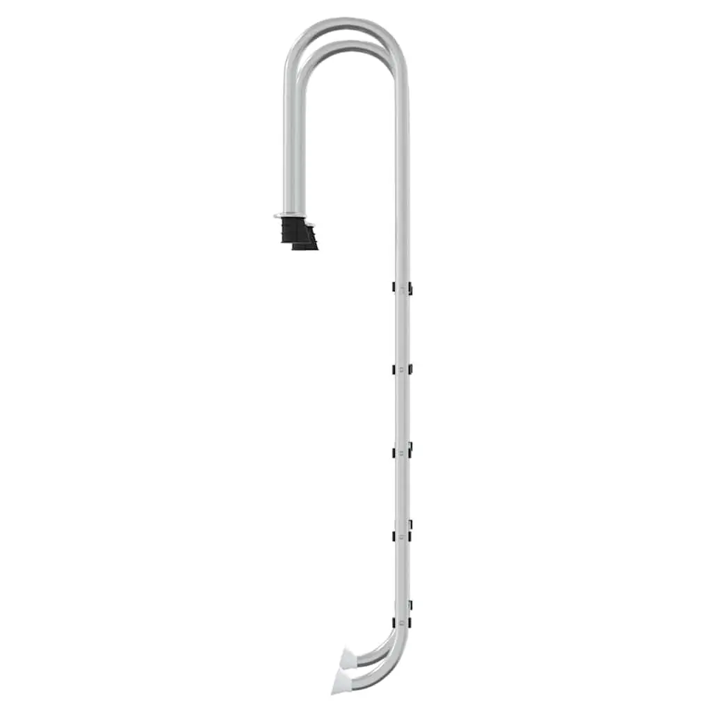 Pool Ladder Non-Slip Access 54x38x211cm Stainless Steel Silver