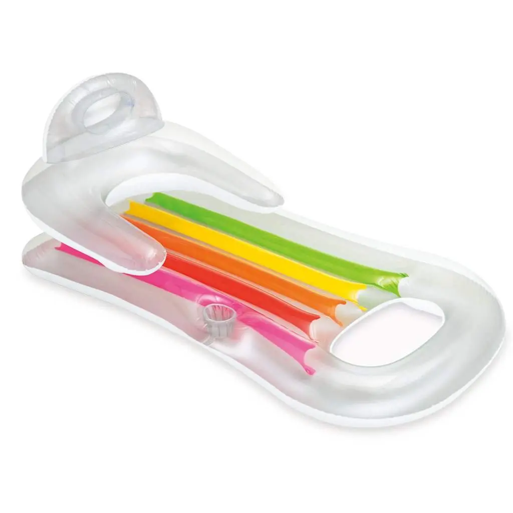 Inflatable Pool Lounger Water Relaxation 160x85 cm Multicolour