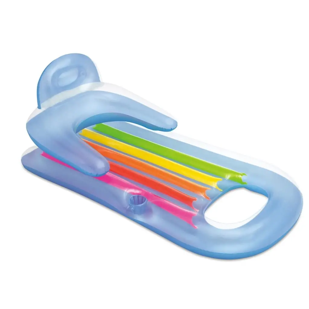 Inflatable Pool Lounger Water Relaxation 160x85 cm Multicolour