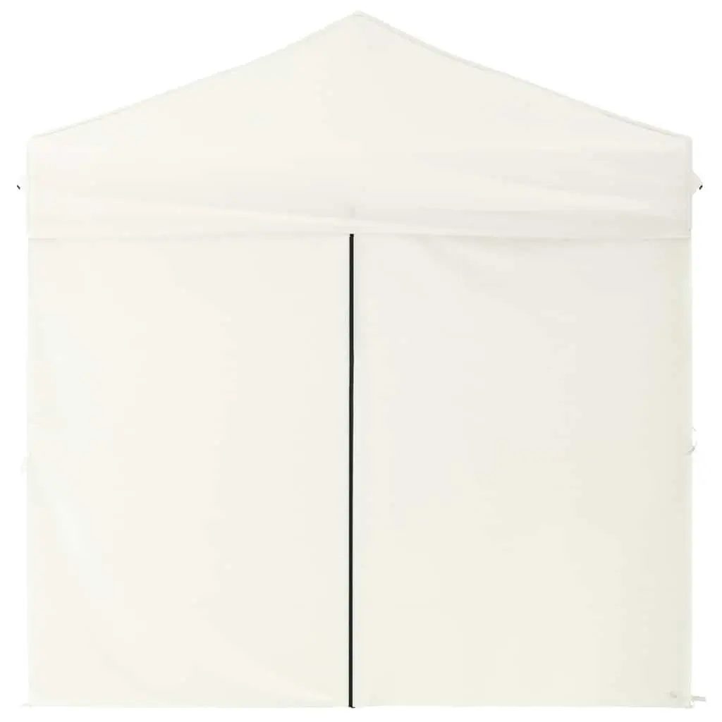 Folding Party Tent Outdoor Gazebo 2x2 m Cream with Sidewalls