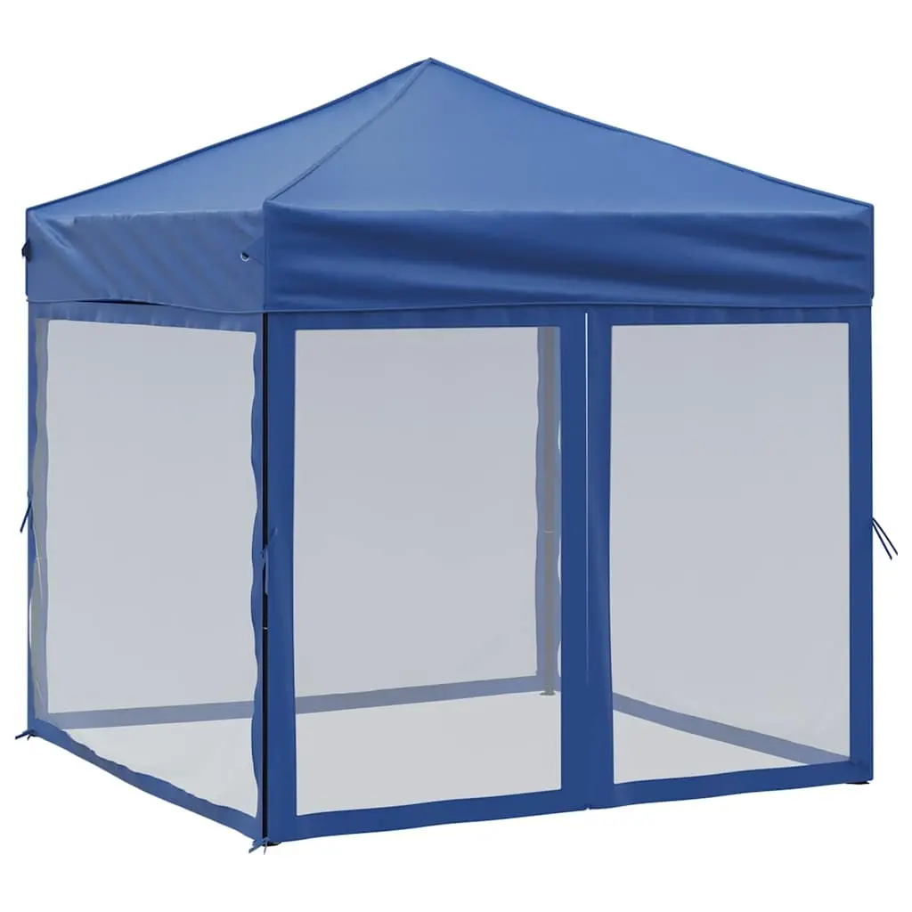 Folding Party Tent Outdoor Canopy 2x2m Blue
