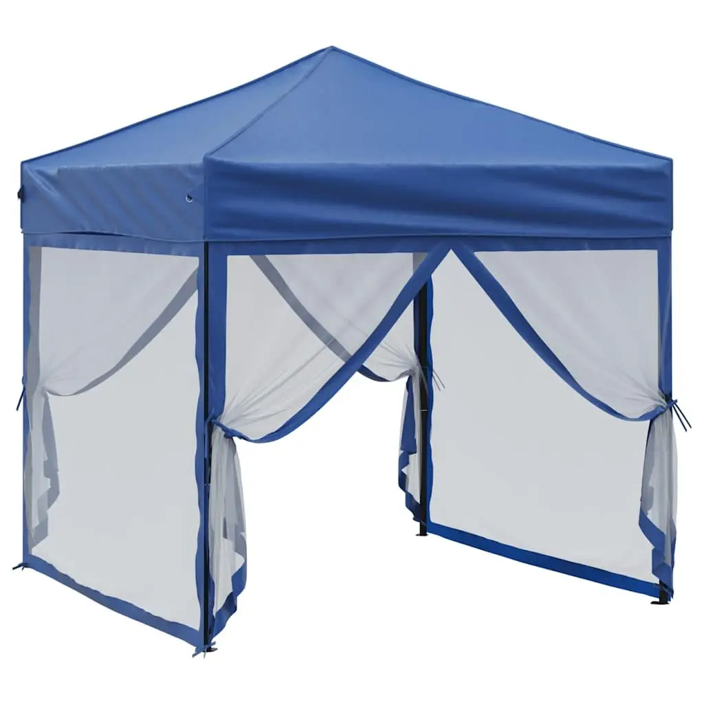 Folding Party Tent Outdoor Canopy 2x2m Blue