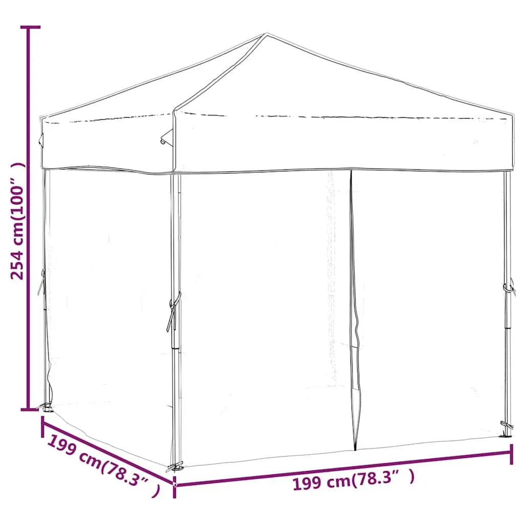 Folding Party Tent Outdoor Canopy 2x2m Blue