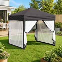 Value-Packed Folding Party Tent with Sidewalls 2x2 m