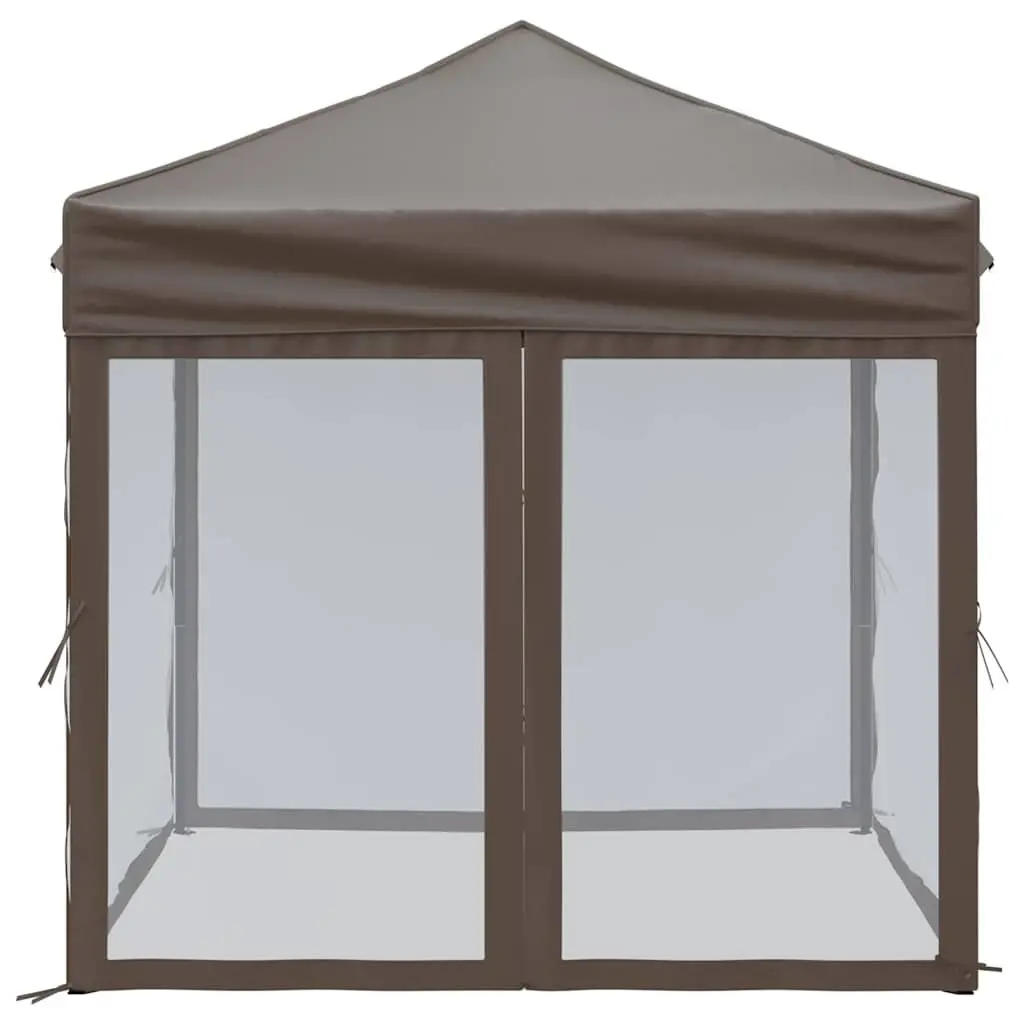 Folding Party Tent Outdoor Canopy Gazebo 2x2m Taupe