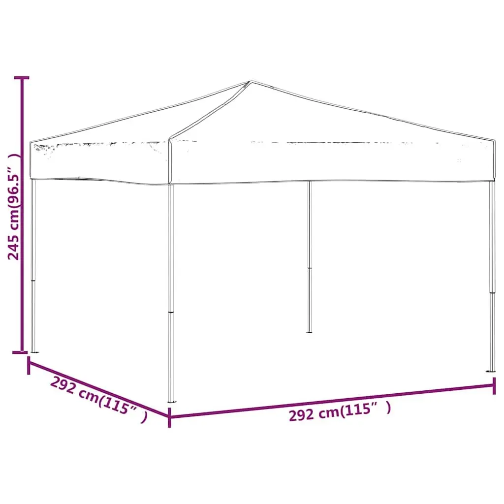 Folding Party Tent Outdoor Gazebo 3x3m White