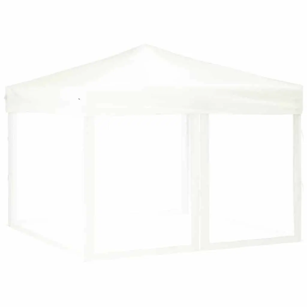 Folding Party Tent 3x3m Outdoor Canopy Gazebo White with Sidewalls