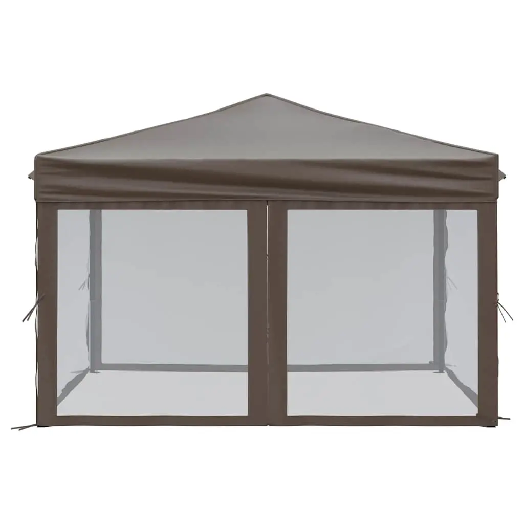 Folding Party Tent Outdoor Canopy 3x3m Taupe