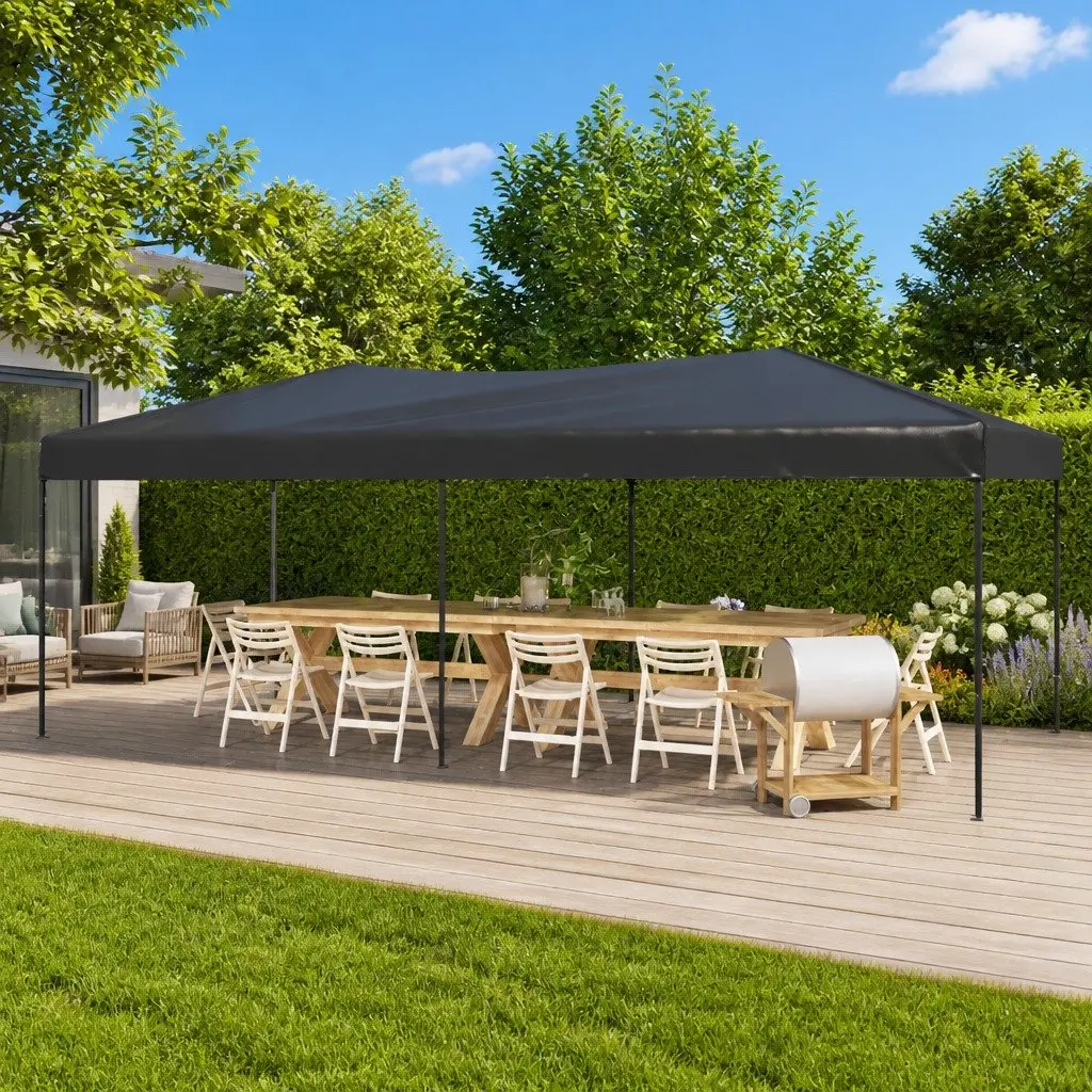 Folding Party Tent Outdoor Gazebo 3x6m Anthracite Garden Pavilion