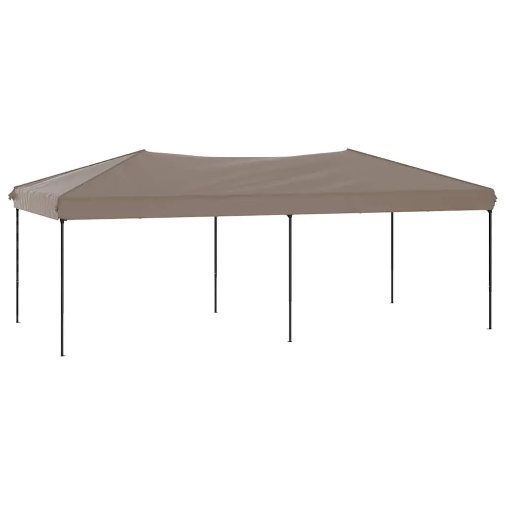 Folding Party Tent Outdoor Canopy 3x6m Taupe Portable Marquee Gazebo