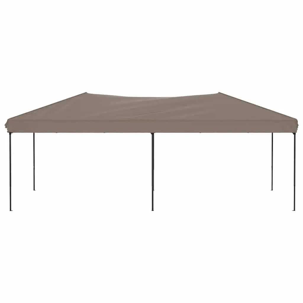 Folding Party Tent Outdoor Canopy 3x6m Taupe Portable Marquee Gazebo