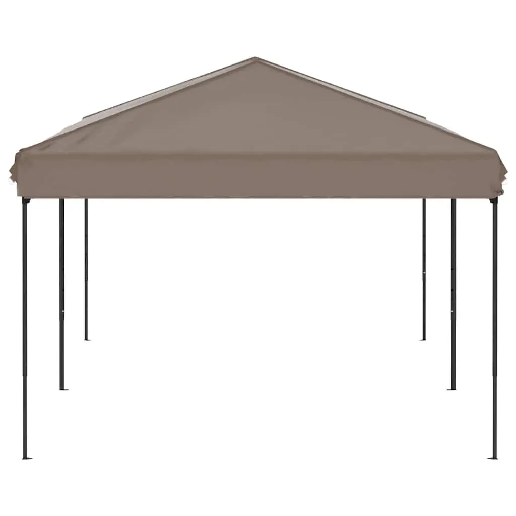 Folding Party Tent Outdoor Canopy 3x6m Taupe Portable Marquee Gazebo