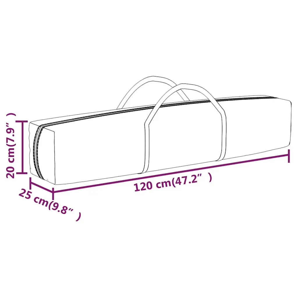 Folding Party Tent Outdoor Canopy 3x6m Cream with Sidewalls